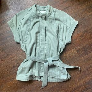 Madewell short sleeve Safari style jacket